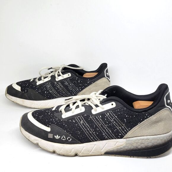 Adidas ZX ART# GV7194 1K Boost Mens Gray And White Running Shoes Size US 13  GUC main image 4